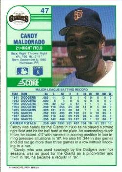 Candy Maldonado  baseball card collectible - Main Image 2