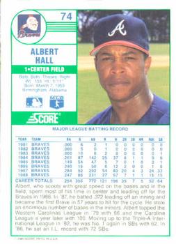 Albert Hall  baseball card collectible - Main Image 2