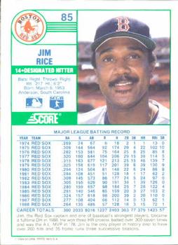 Jim Rice  baseball card collectible - Main Image 2