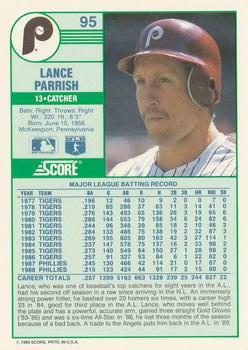 Lance Parrish  baseball card collectible - Main Image 2