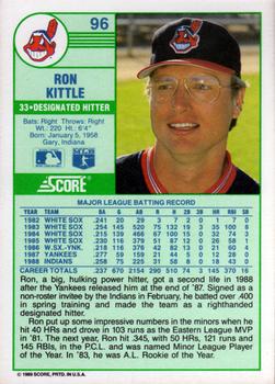 Ron Kittle  baseball card collectible - Main Image 2