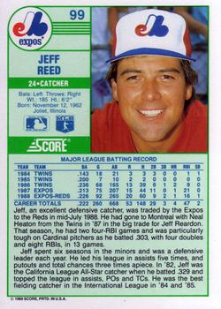 Jeff Reed  baseball card collectible - Main Image 2