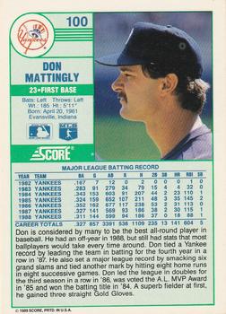 Don Mattingly  baseball card collectible - Main Image 2
