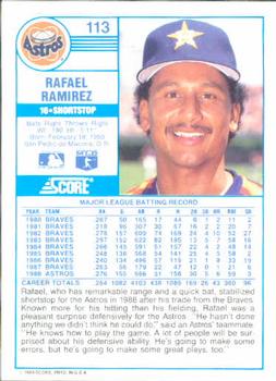 Rafael Ramirez  baseball card collectible - Main Image 2