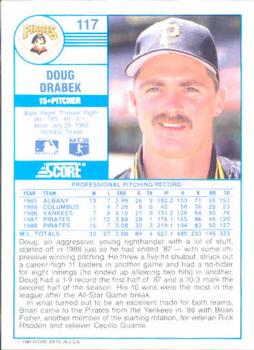 Doug Drabek  baseball card collectible - Main Image 2