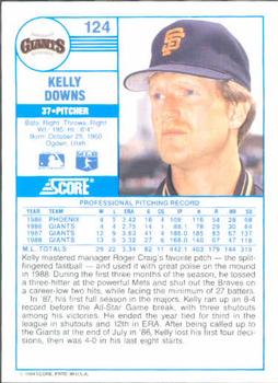 Kelly Downs  baseball card collectible - Main Image 2
