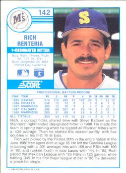 Rich Renteria  baseball card collectible - Main Image 2