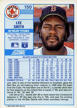 Lee Smith  baseball card collectible - Main Image 2