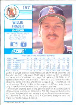 Willie Fraser  baseball card collectible - Main Image 2