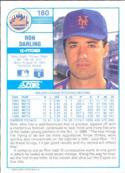 Ron Darling  baseball card collectible - Main Image 2