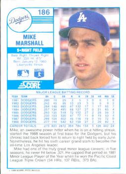 Mike Marshall  baseball card collectible - Main Image 2