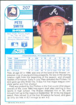 Pete Smith  baseball card collectible - Main Image 2
