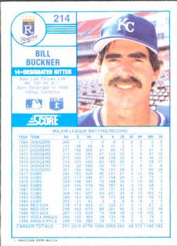 Bill Buckner  baseball card collectible - Main Image 2