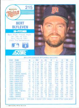 Bert Blyleven  baseball card collectible - Main Image 2