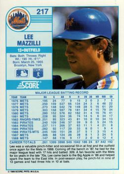 Lee Mazzilli  baseball card collectible - Main Image 2