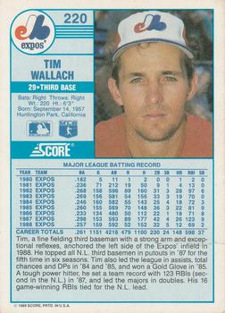 Tim Wallach  baseball card collectible - Main Image 2