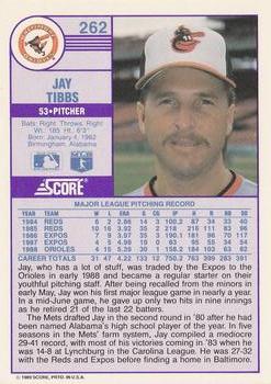 Jay Tibbs  baseball card collectible - Main Image 2