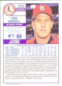 Todd Worrell  baseball card collectible - Main Image 2