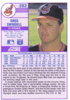 Greg Swindell  baseball card collectible - Main Image 2