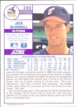 Jack McDowell  baseball card collectible - Main Image 2