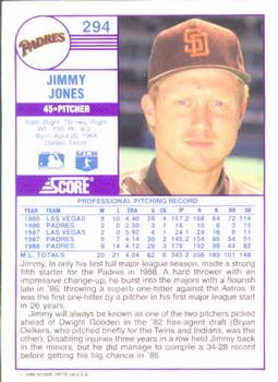 Jimmy Jones  baseball card collectible - Main Image 2