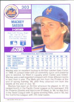 Mackey Sasser  baseball card collectible - Main Image 2