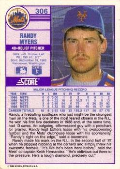 Randy Myers  baseball card collectible - Main Image 2