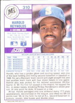 Harold Reynolds  baseball card collectible - Main Image 2