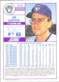 Jim Gantner  baseball card collectible - Main Image 2