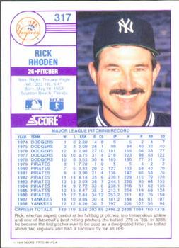 Rick Rhoden  baseball card collectible - Main Image 2