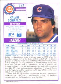 Calvin Schiraldi  baseball card collectible - Main Image 2