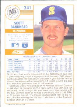 Scott Bankhead  baseball card collectible - Main Image 2