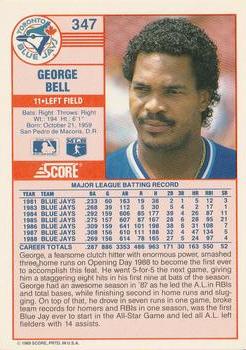 George Bell  baseball card collectible - Main Image 2