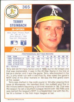 Terry Steinbach  baseball card collectible - Main Image 2