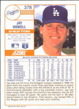 Jay Howell  baseball card collectible - Main Image 2