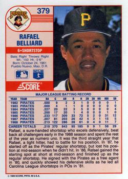 Rafael Belliard  baseball card collectible - Main Image 2