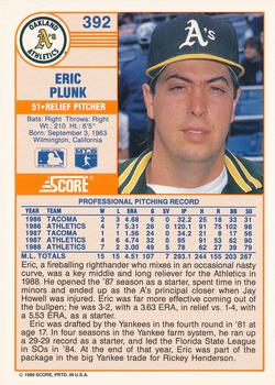 Eric Plunk  baseball card collectible - Main Image 2