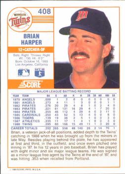 Brian Harper  baseball card collectible - Main Image 2