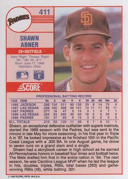 Shawn Abner  baseball card collectible - Main Image 2