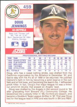 Doug Jennings  baseball card collectible - Main Image 2