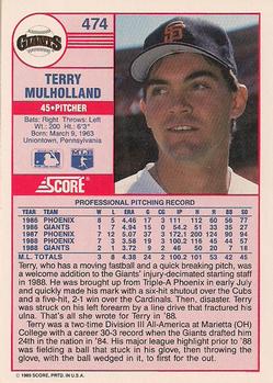 Terry Mulholland  baseball card collectible - Main Image 2