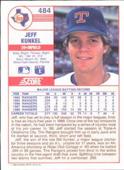 Jeff Kunkel  baseball card collectible - Main Image 2