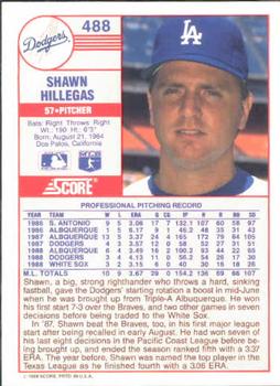Shawn Hillegas  baseball card collectible - Main Image 2
