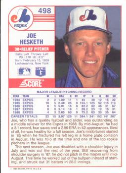 Joe Hesketh  baseball card collectible - Main Image 2