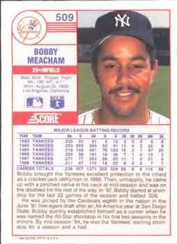Bobby Meacham  baseball card collectible - Main Image 2