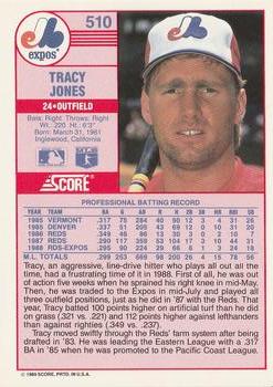 Tracy Jones  baseball card collectible - Main Image 2