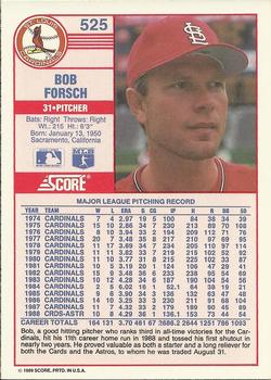 Bob Forsch  baseball card collectible - Main Image 2