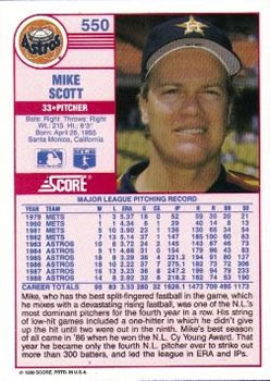 Mike Scott  baseball card collectible - Main Image 2
