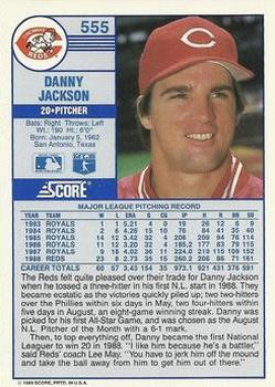 Danny Jackson  baseball card collectible - Main Image 2