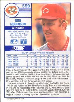 Ron Robinson  baseball card collectible - Main Image 2